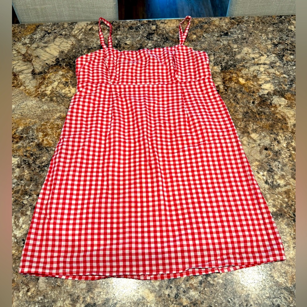 Cooperative Red and White Gingham Sundress